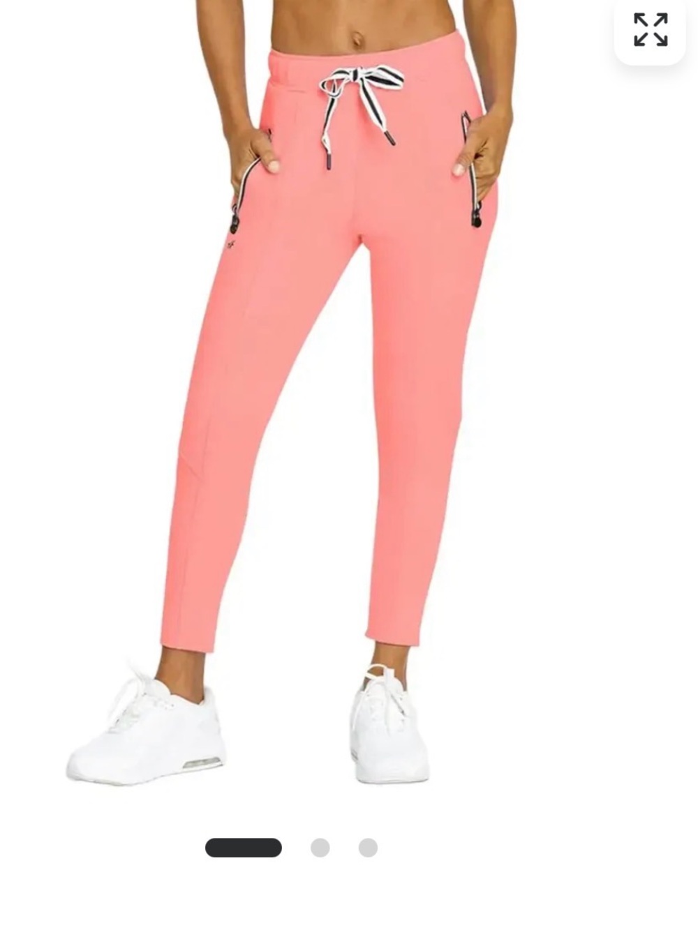 Active Tail Women's Melon Punch Jogger Pants with Drawstring Waist - High Waist